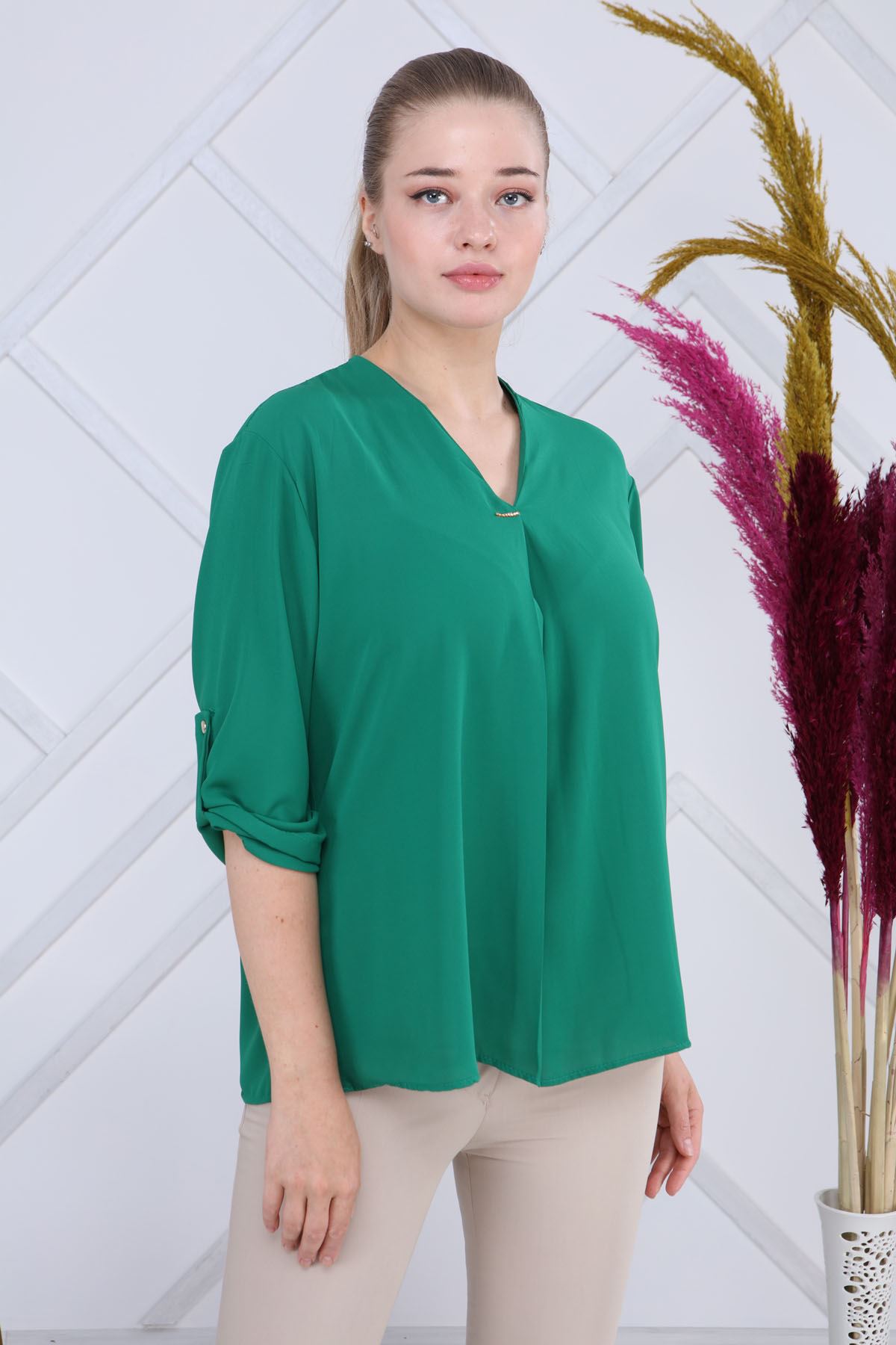 Yeşil Bluz G6-1188