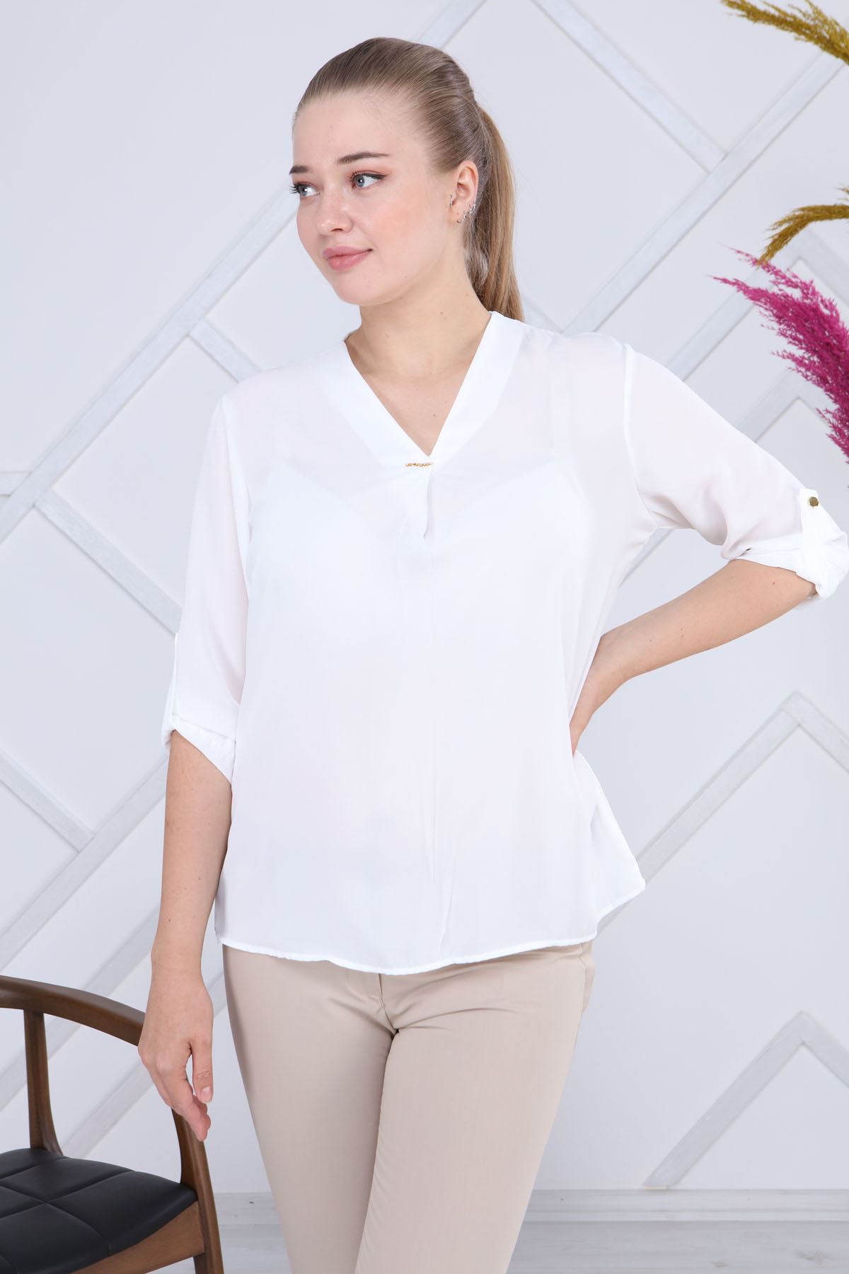 Beyaz Bluz G6-1195