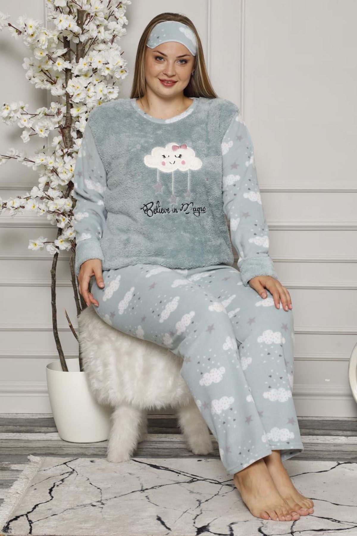 Welsoft Polar Pijama Takımı 32D-9041
