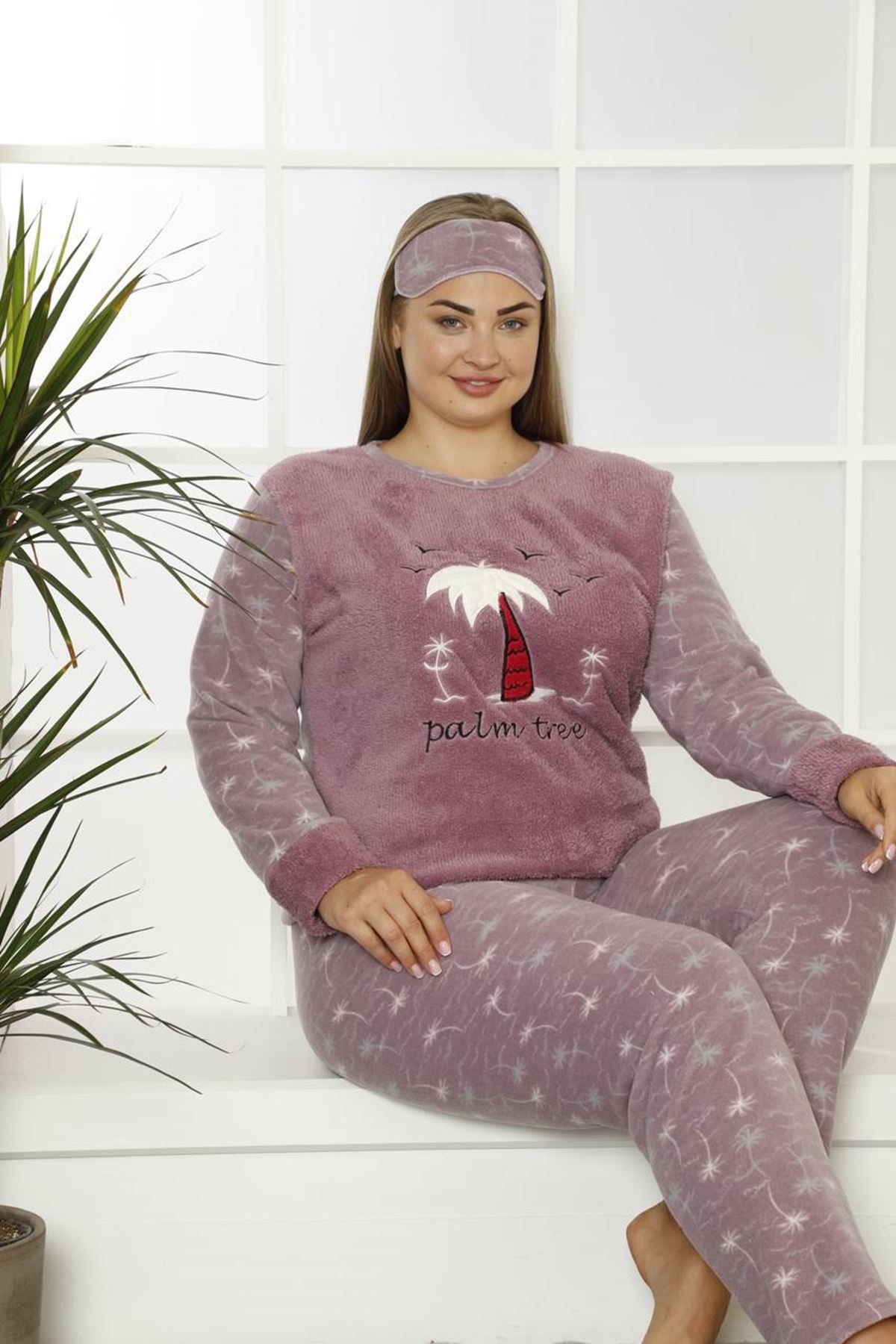 Welsoft Polar Büyük Beden Pijama Takımı 32C-1831